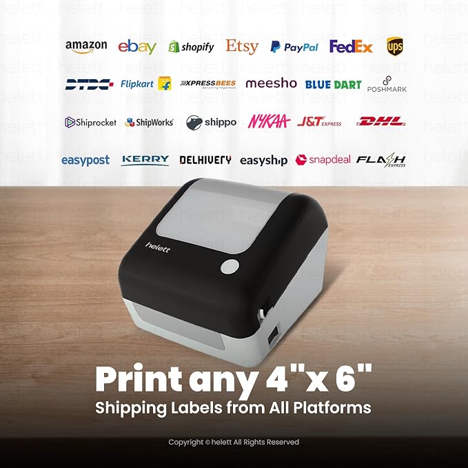 Helett® H30CPro Wireless(Bluetooth+USB)Thermal Label Printer thumbnail Image 4