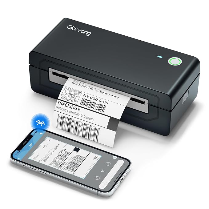 Gloryang 668BT Bluetooth Thermal Shipping Label Printer