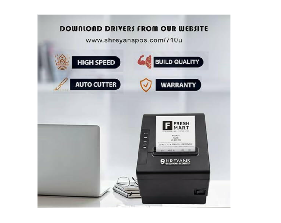 Shreyans 80mm Receipt Printer thumbnail Image 3