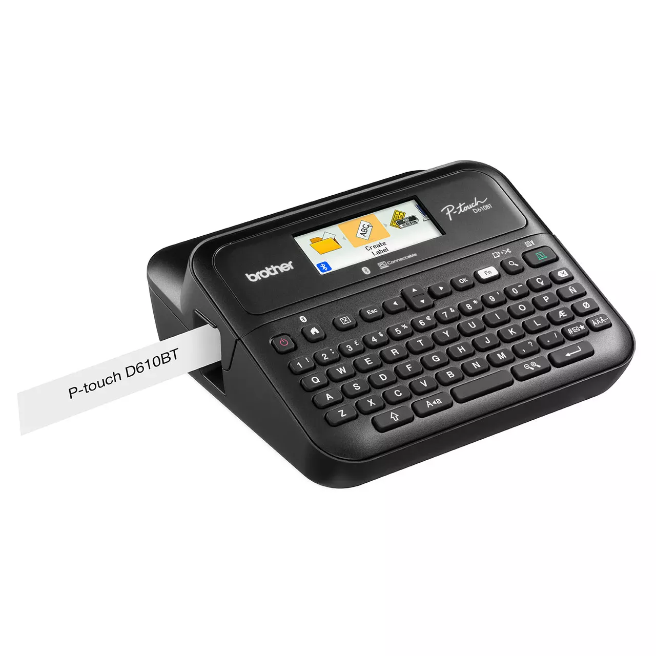 Desktop PC and Bluetooth® Wireless Connectable Label Printer with Colour LCD Display(PT-D610BT) thumbnail Image 3