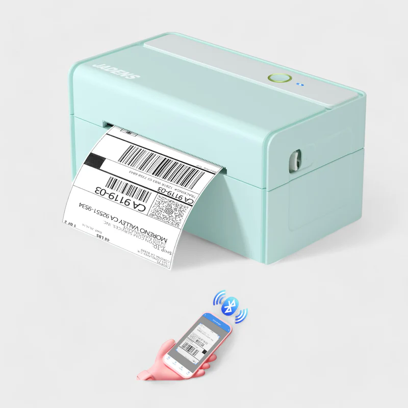 JADENS 468BT 4X6'' Thermal Shipping Label Printer Kit
