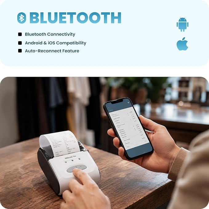 Helett® BillQuick-Go (58mm) 2 Inch Thermal Receipt Printer & Billing Machine thumbnail Image 2