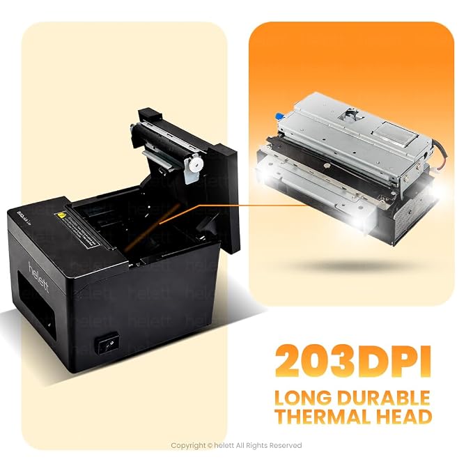 Helett BillQuick Lite USB Direct POS Autocut Thermal Receipt Printer` thumbnail Image 2