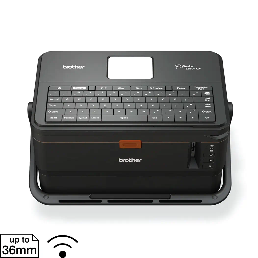 Industrial Tube and Label Printer designed to meet the diverse needs of electricians(PT-E850TKW / PT-E800T)