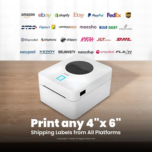 Helett HE480 Wireless(Bluetooth+USB)Thermal Label Printer thumbnail Image 2