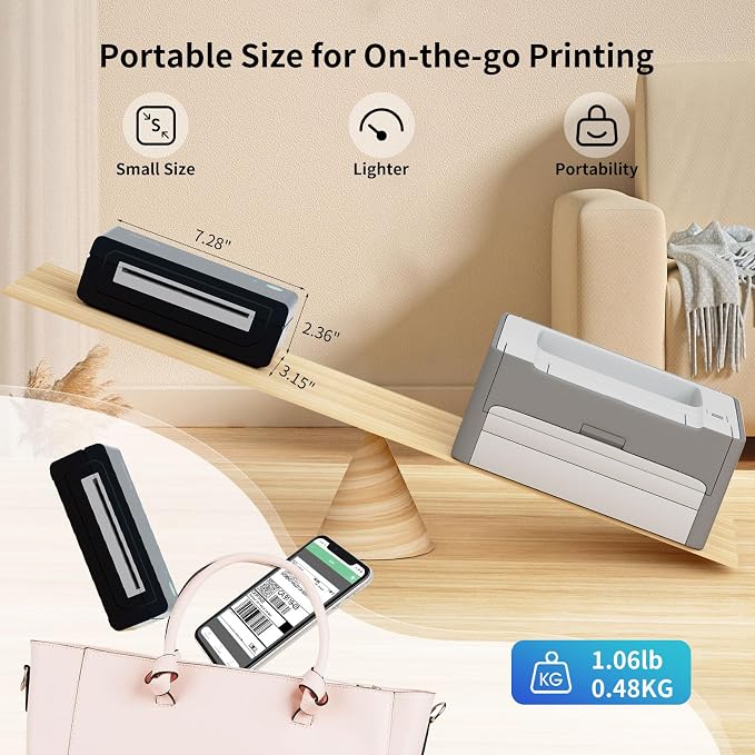Gloryang 668BT Bluetooth Thermal Shipping Label Printer thumbnail Image 2