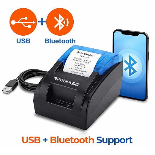 KP206 - 58mm USB+Bluetooth Direct Thermal Printer thumbnail Image 4