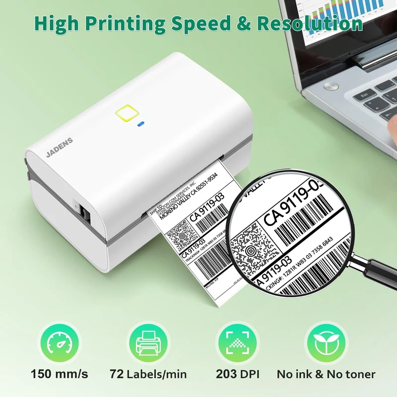 JADENS 328BT 3x5'' Thermal Label Printer Kit thumbnail Image 2
