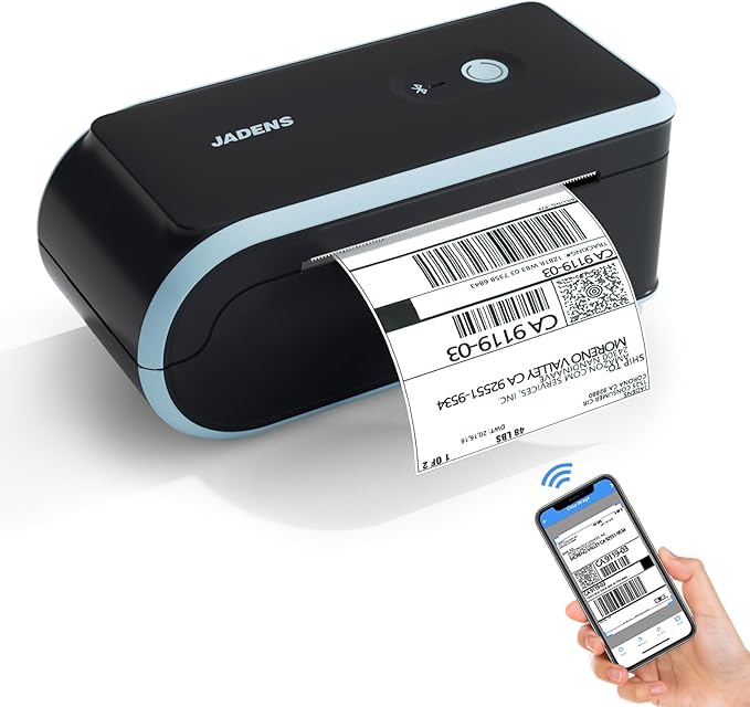 JADENS C10 Bluetooth Thermal Shipping Label Printer