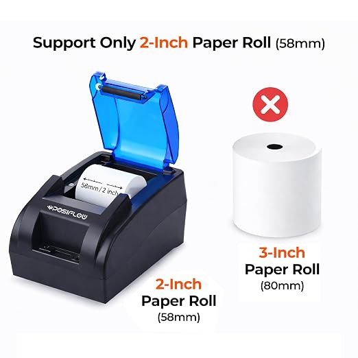KP206 - 58mm USB+Bluetooth Direct Thermal Printer thumbnail Image 2