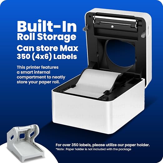 Helett HE480 Wireless(Bluetooth+USB)Thermal Label Printer thumbnail Image 4